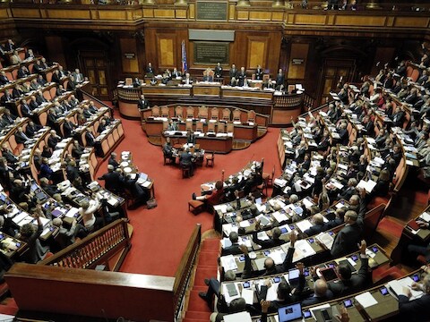 De Italiaanse Senaat.