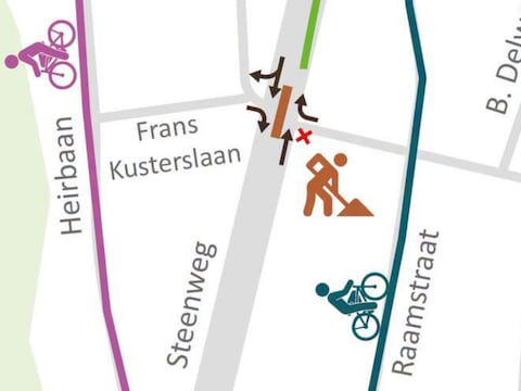Aanpassing kruispunt Steenweg (N78) en Populierenlaan