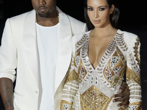 Kanye West en Kim Kardashian.
