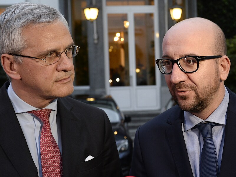 Coformateurs Kris Peeters en Charles Michel.