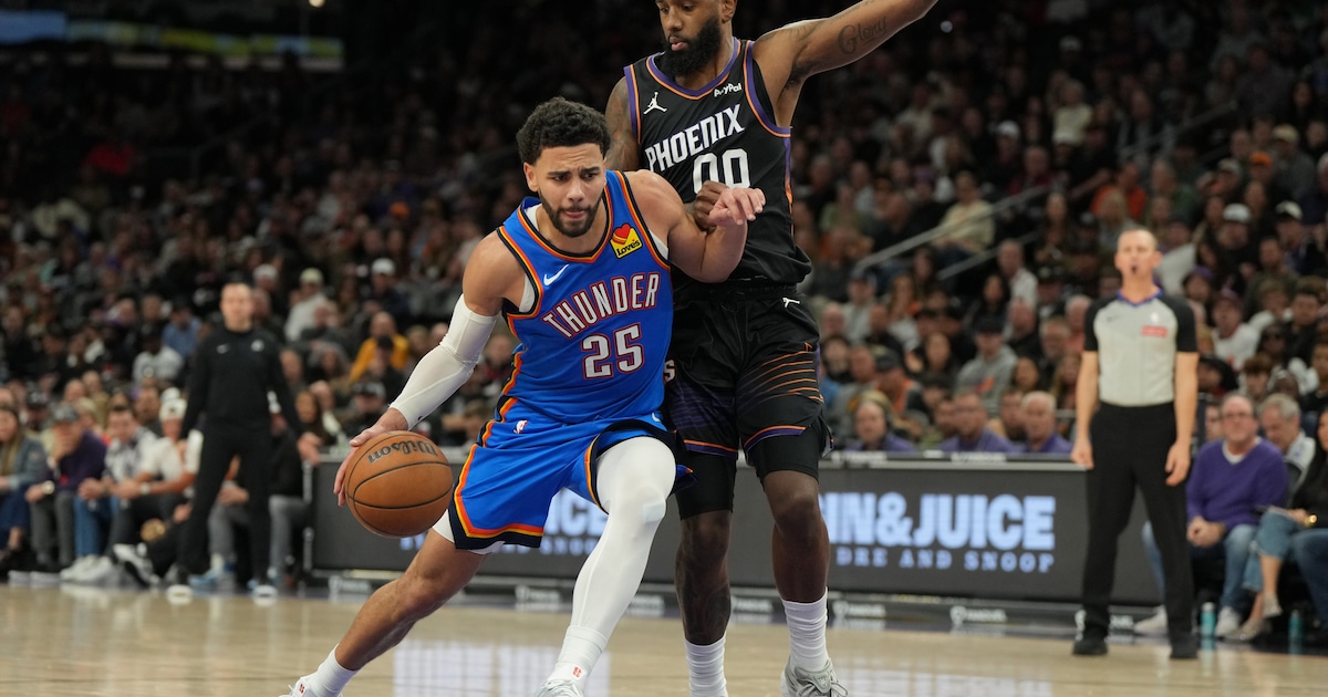 Ajay Mitchell mist beslissende driepunter in slotseconden en verliest met Oklahoma in Phoenix