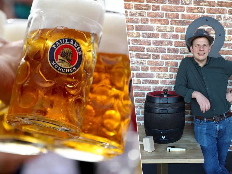 Greg Janssens, uitbater van Barool, zal zelf het vat Paulaner Oktoberfestbier uit München traditioneel aanslaan.