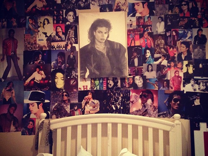 De collage van Paris als eerbetoon aan haar overleden vader Michael. © Twitter @ParisJackson