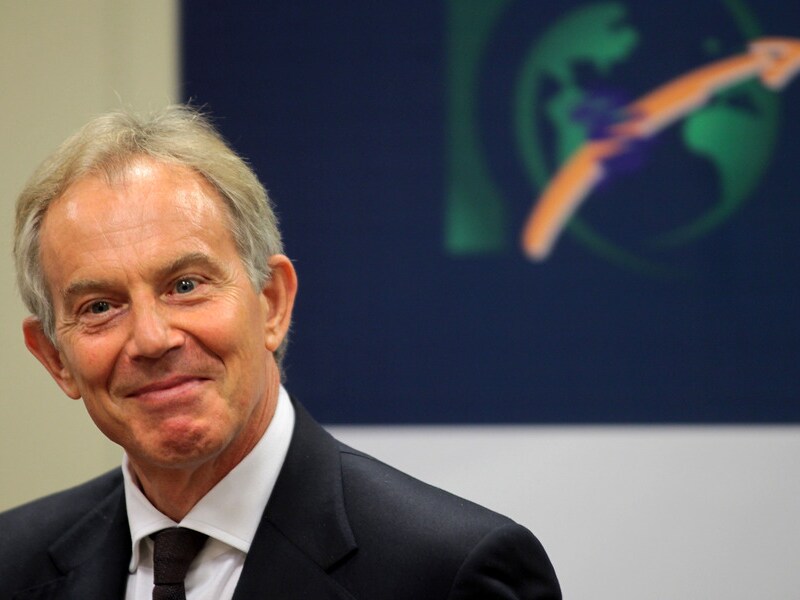 De Britse ex-premier Tony Blair.