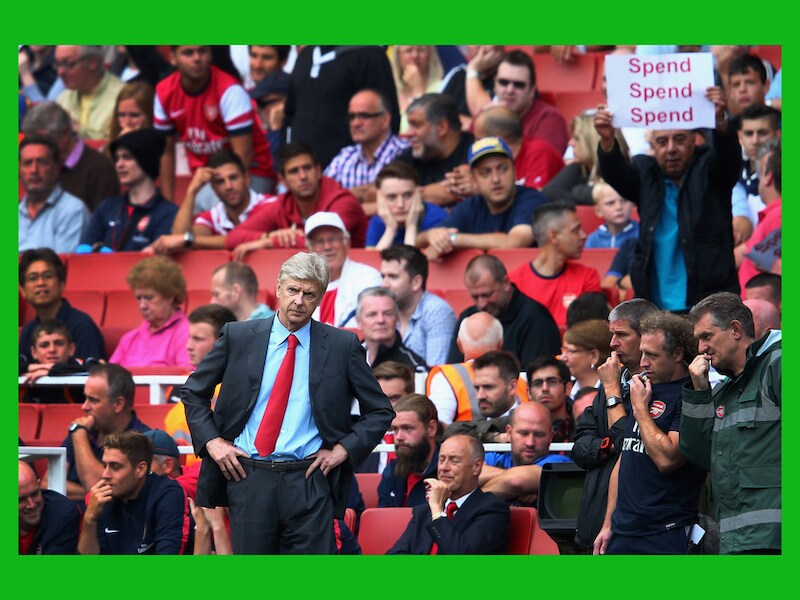 Een fan heeft alvast een duidelijke boodschap voor trainer Arsène Wenger
