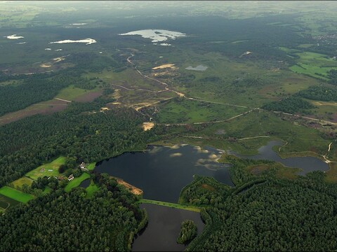 Op het Belgische deel van de Kalmthoutse Heide wordt sinds vorige week de droogte en het brandgevaar in de gaten gehouden.