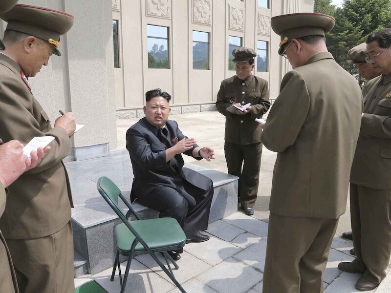 De Noord-Koreaanse leider Kim Jong-un.