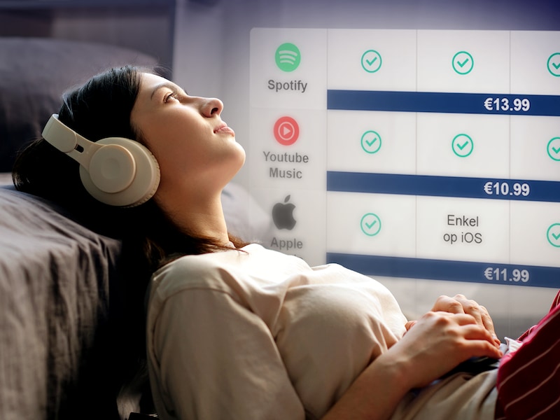 Wat is het verschil tussen Spotify en de concurrentie? Onze journalist zocht het uit. 