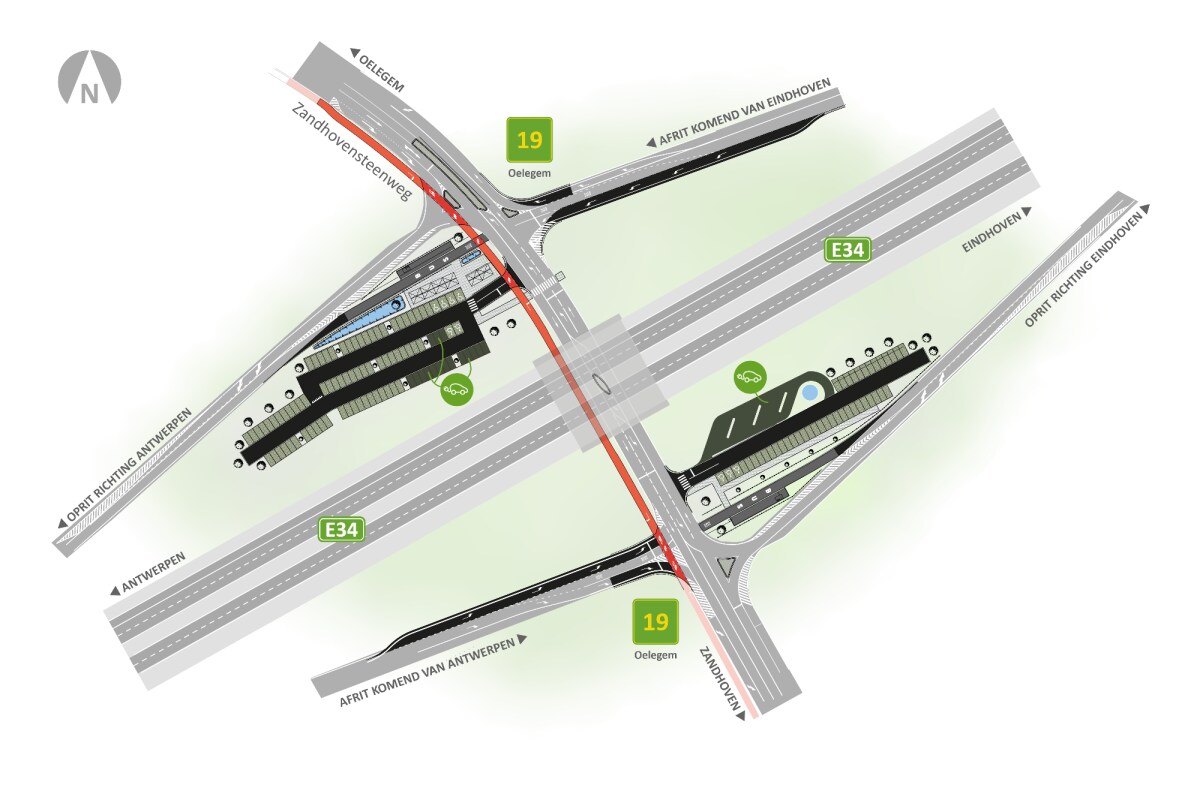 Nieuwe fase herinrichting carpoolparking aan E34: vanaf 20 april komt ...