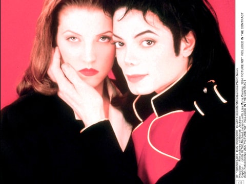 Lisa Marie Presley en Michael Jackson.