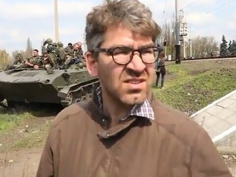 De gegijzelde Vice-journalist Simon Ostrovsky.