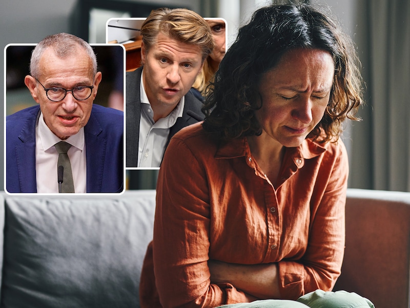 Kamerlid Axel Ronse (centraal) stelde tientallen schriftelijke vragen aan federaal minister van Volksgezondheid Frank Vandenbroucke (links) over het dossier van de langdurige zieken in het buitenland.