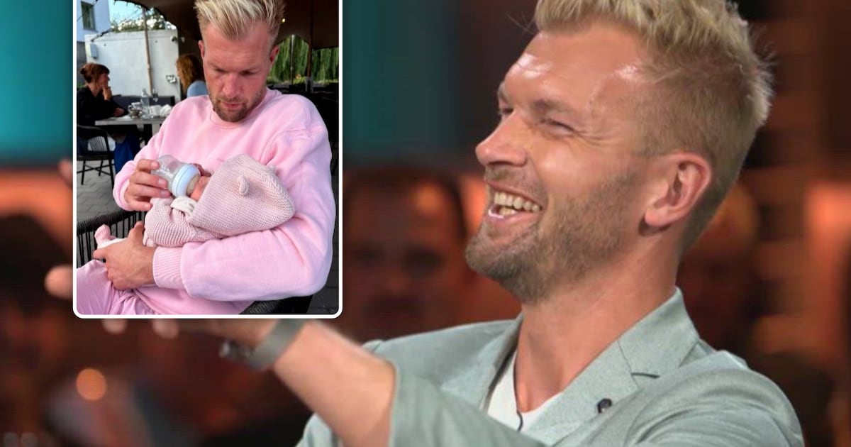 Ruben Van Gucht montre sa fille Florence à la télévision