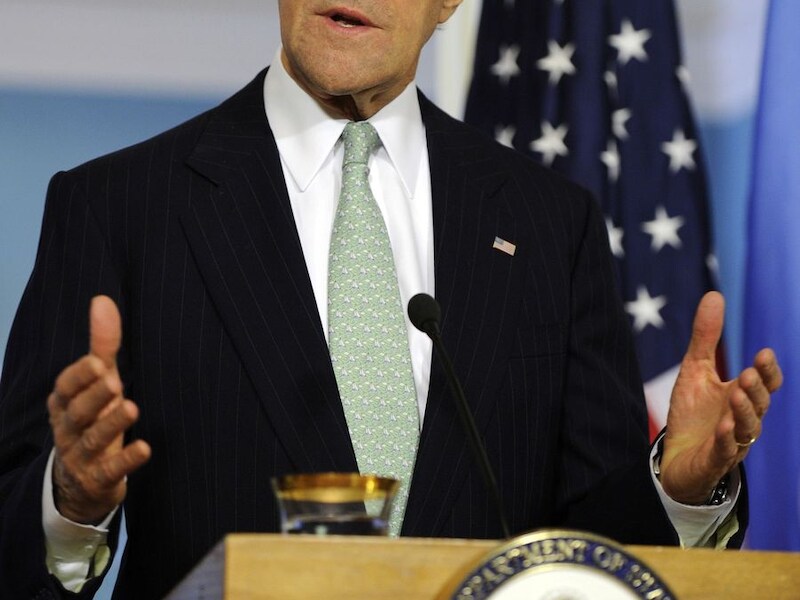 De Amerikaanse minister van Buitenlandse Zaken John Kerry.