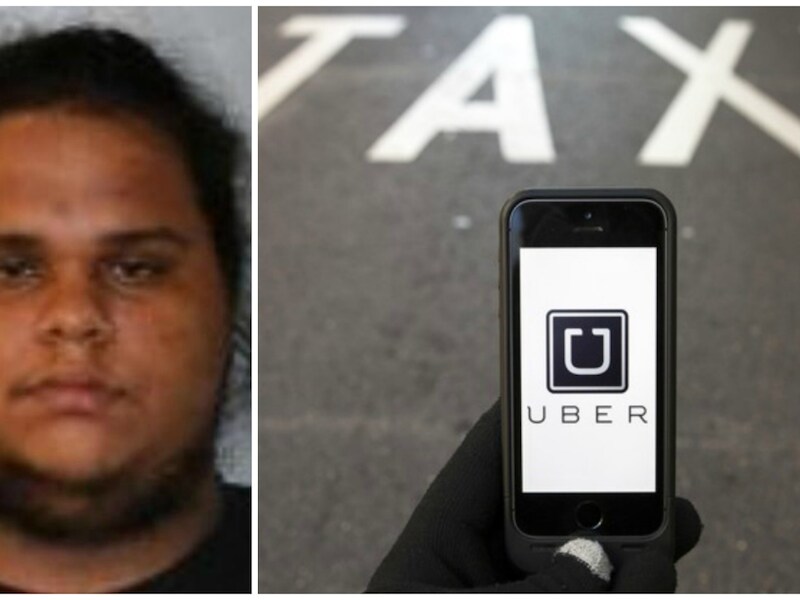 Uber-klant Juan Carlos (20) nam het stuur over.