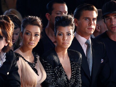 Kim Kardashian, Kourtney Kardashian en Scott Disick.