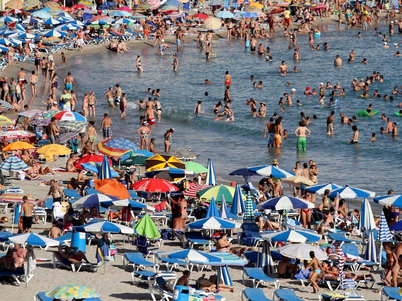 De kust van Benidorm.