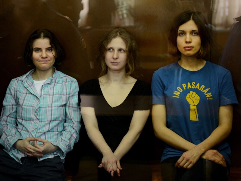 Nadezhda Tolokonnikova, Maria Alyokhina en Yekaterina Samutsevich van Pussy Riot