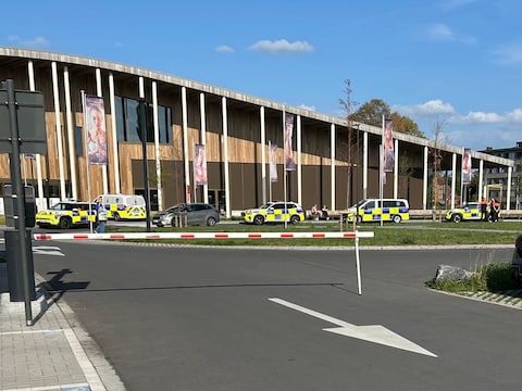 De politie kwam massaal ter plaatse 