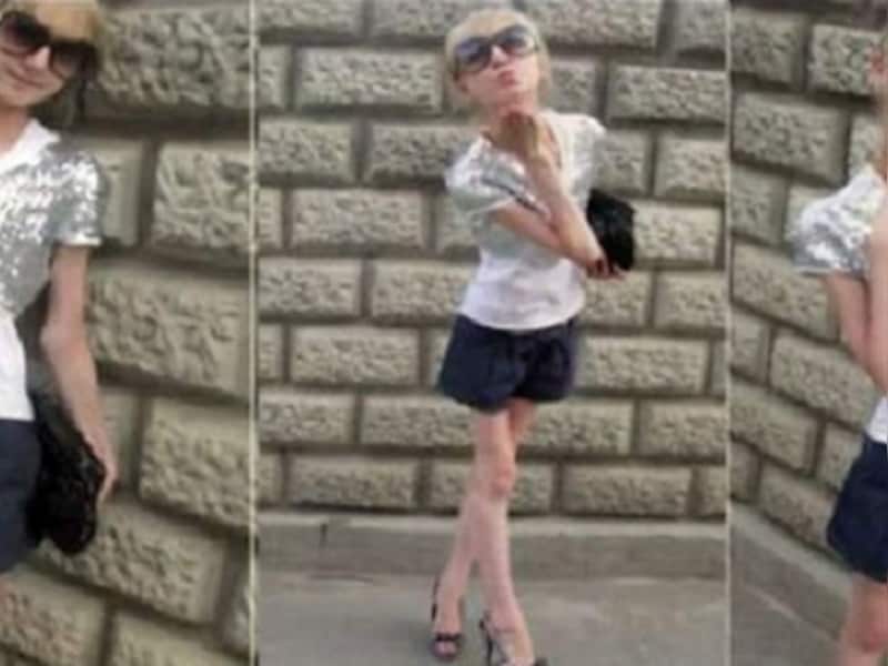 Foto's van de extreem magere Kseniya Bubenko