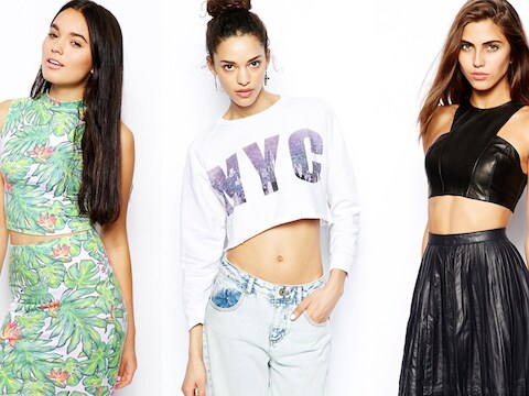 Topje en rok met print, de sexy boyfriendlook en het behatopje bij Asos.com.