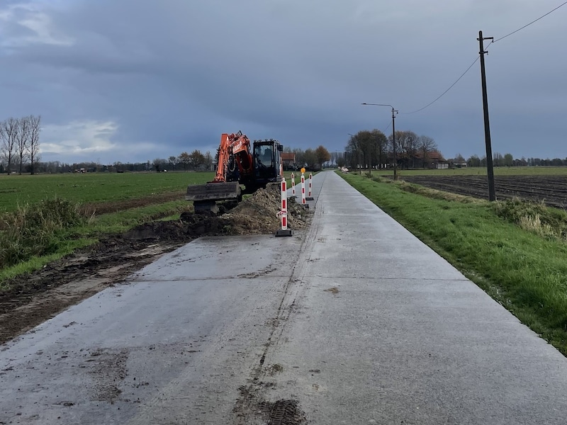 De werken in de Eerstestraat.