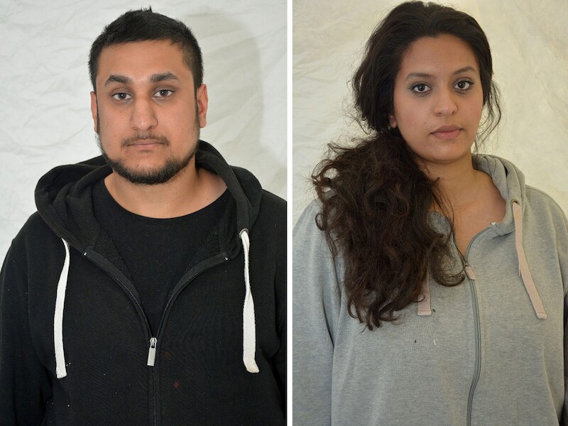 De 25-jarige Mohammed Rehman en zijn 24-jarige vrouw Sana Ahmed Khan.