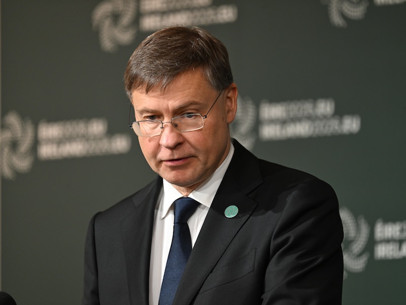 Eurocommissaris Valdis Dombrovskis.