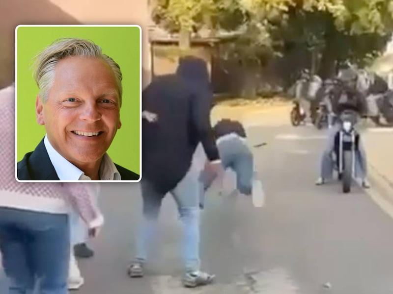 Het slachtoffer werd zo hard gestampt dat hij van de grond werd getild. Algemeen directeur van Mosa-RT Koen Baerts (inzet) reageert. 