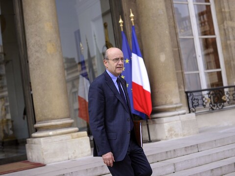 Alain Juppé, Frans minister van Buitenlandse Zaken.