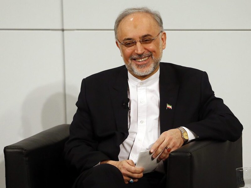 De Iraanse minister van Buitenlandse Zaken Ali Akbar Salehi.