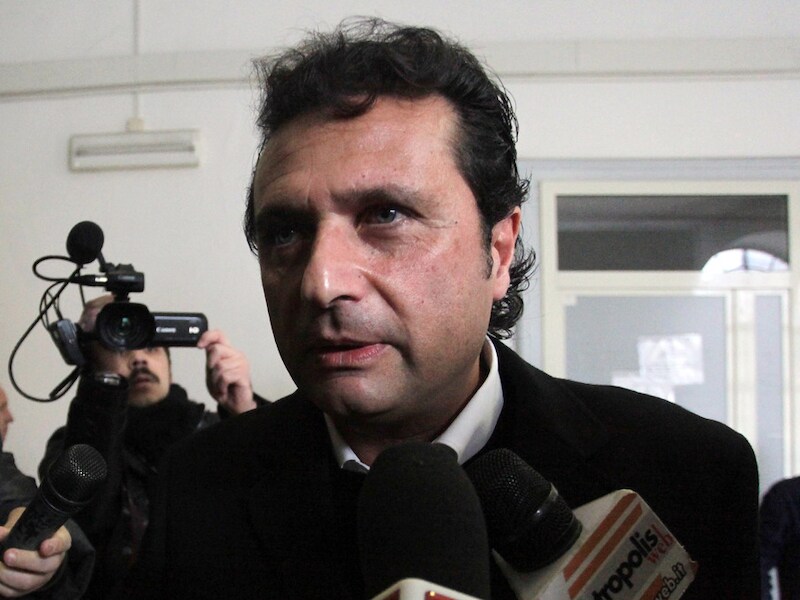 De Italiaanse kapitein van de Costa Concordia Francesco Schettino.
