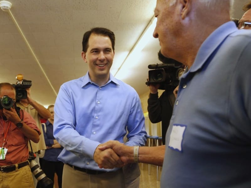 Wordt huidig gouverneur Scott Walker (Republikein) vervangen?