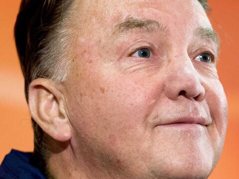 Bondscoach Louis van Gaal.