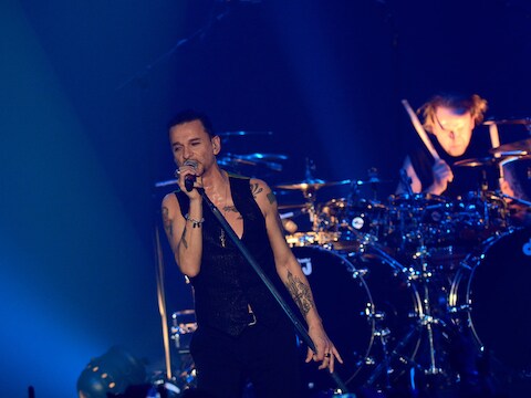 Dave Gahan van Depeche Mode op 24 maart in Wenen.