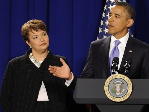 Lisa Jackson en president Barack Obama.