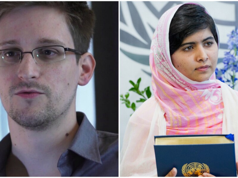 Snowden en Malala Yousafzai op shortlist Sakharovprijs.