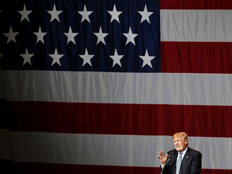 De Republikeinse presidentskandidaat Donald Trump.