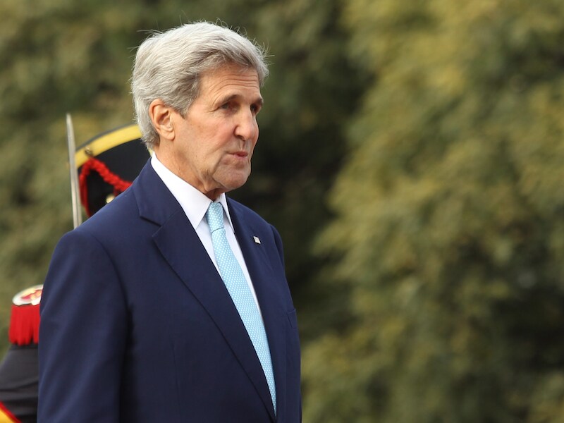 De Amerikaanse minister van Buitenlandse Zaken John Kerry.