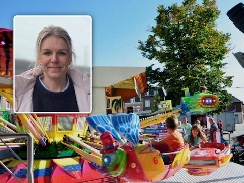 Rijkevorsel maakt zich op voor de jaarlijkse kermis., Inzet: Dorien Cuylaerts op het perron van station Noorderkempen.