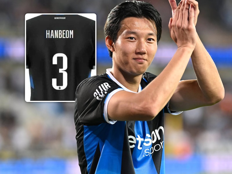 “Hij koos er zelf voor om met voornaam op shirt te spelen”: Club Brugge schept duidelijk­heid over wens Lee Hanbeom