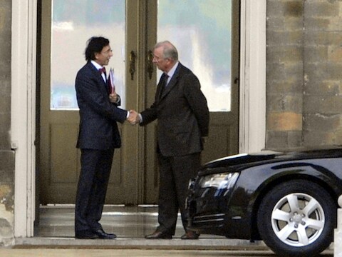 Formateur Di Rupo bracht een bezoek aan de koning voor een nieuw tussentijds verslag.