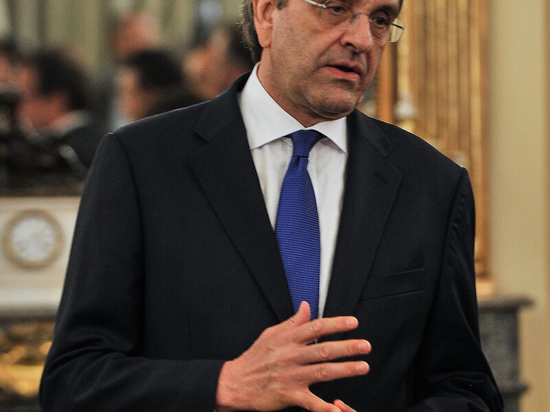 De nieuwe Griekse premier, Antonis Samaras