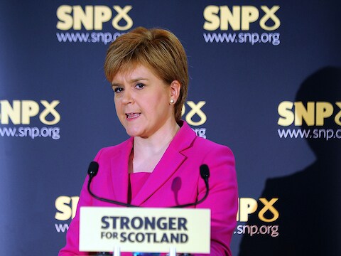 Schots premier Nicola Sturgeon van de seperatistische Scottisch National Party (SNP).