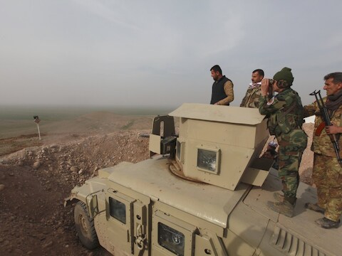 Koerdische Peshmerga-strijders