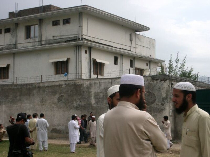 Bin Laden verbleef in dit gebouw in Abbottabad.