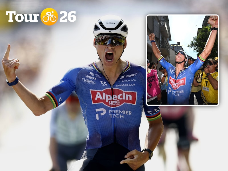 “Een van m’n beste prestaties ooit in de hitte”: Mathieu van der Poel snelt naar ritzege én veegt de nul weg voor Alpecin-Premier Tech