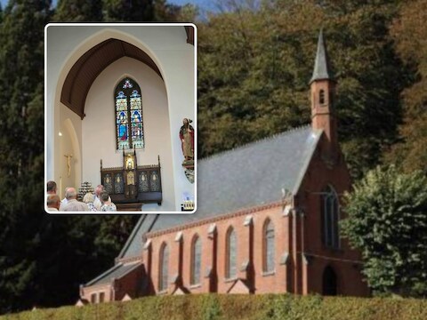 Een blik op de gerestaureerde Wittentakkapel in Ronse.