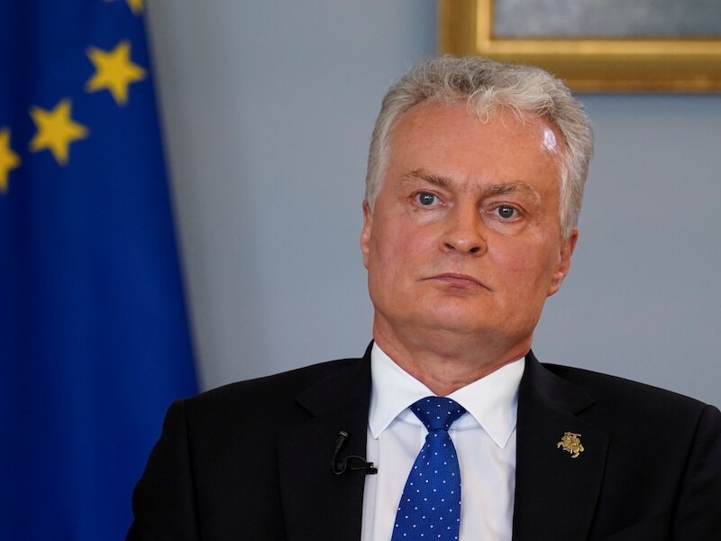 De Litouwse president Gitanas Nauseda