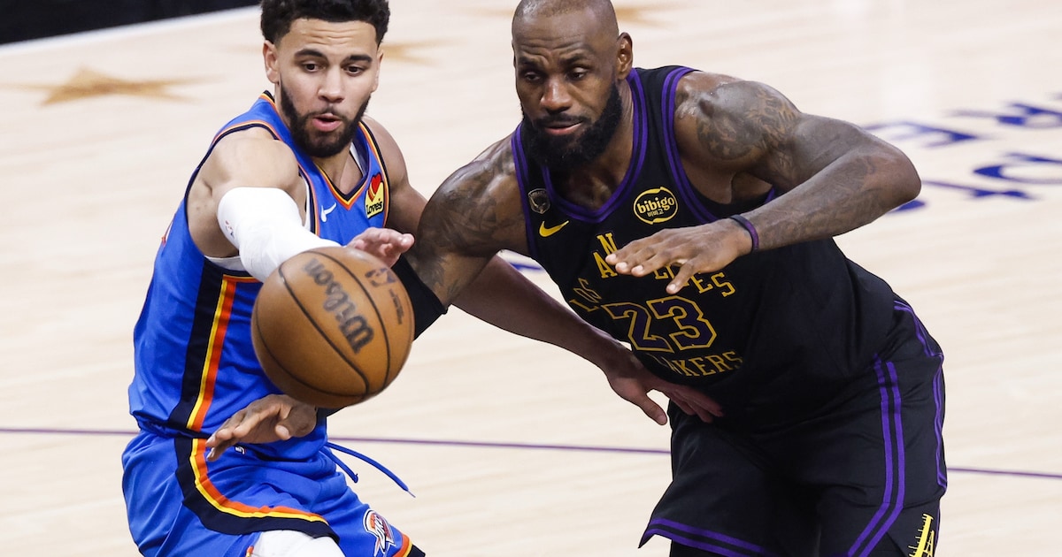 Een bijzonder sterke Ajay Mitchell schakelt LeBron James en LA Lakers uit